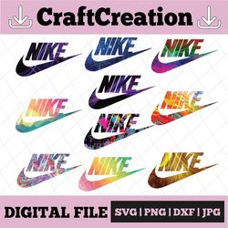10 files nike sports brands logo png bundle, high quality sports brands logo png instant download
