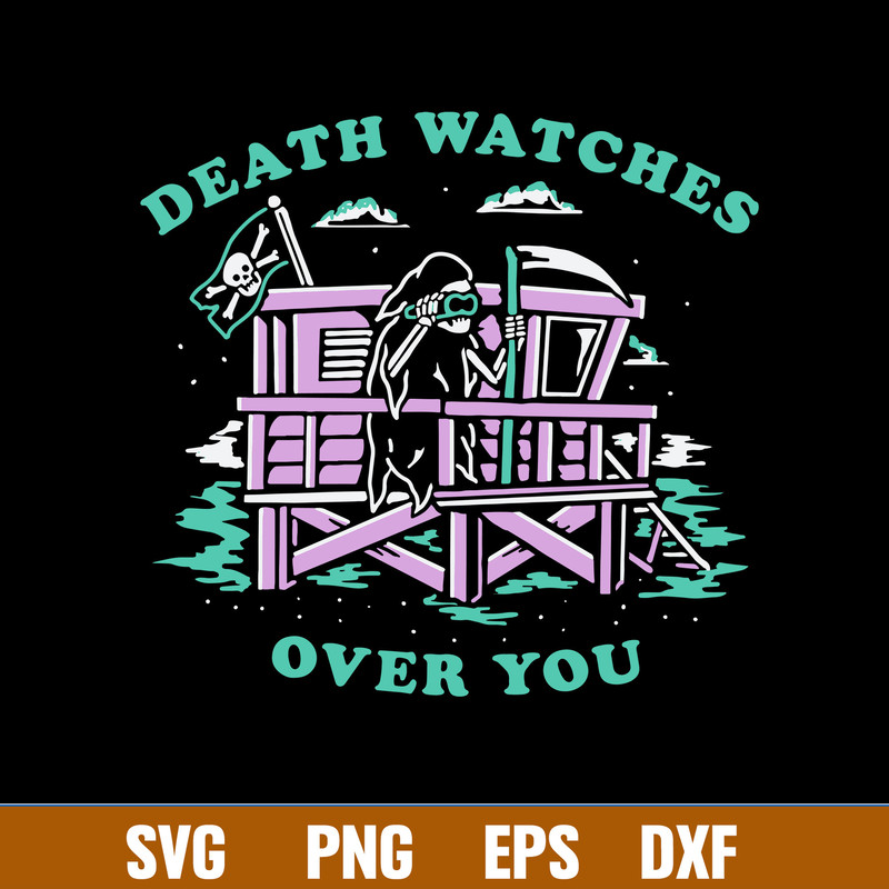 Death Watches Over You Svg, Death Svg, Png Dxf Eps File.jpg