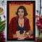 Jackie, horror movie inspired art print by Anastasia in red