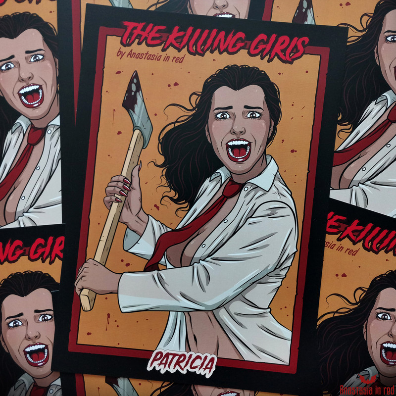 Patricia, horror movie inspired art print
