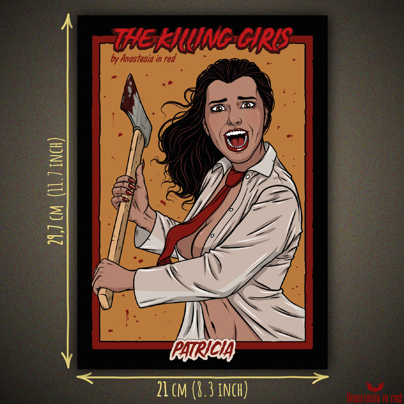Patricia, horror movie inspired art print