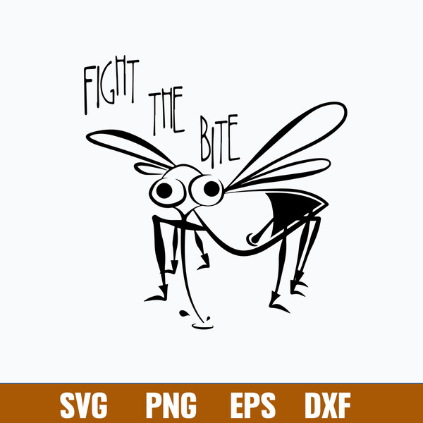 Fight the Bite Mosquito SVG Pest Insect Zika Virus Svg, Png Dxf Eps File.jpg