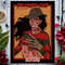 Frederica, horror movie inspired art print by Anastasia in red