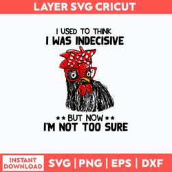 I Used  To Think I Was Indecisive But Now I_m Not Too Sure Svg, Png Dxf Eps File