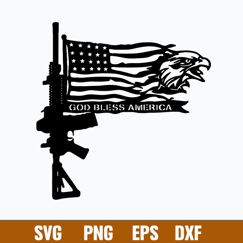 Gun Flag Eagle Svg, Flag USA Svg, Png Dxf Eps File.jpg