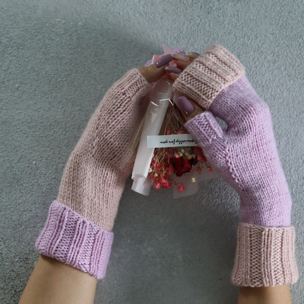 hand knit arm warmers