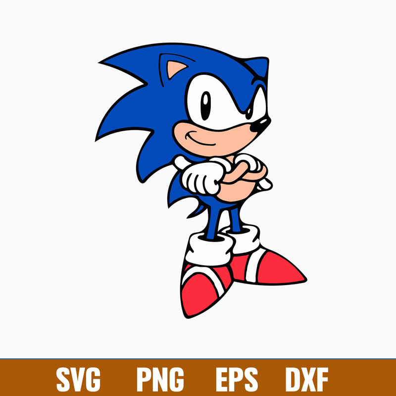 Hedgehog Sonic Svg, Sonic Svg, Cartoon Svg, Png Dxf Eps File.jpg