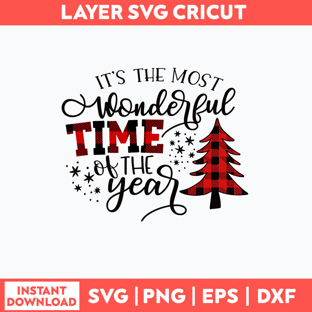 It_s the most wonderful time Of The Year Svg, Christmas Svg, Png Dxf Eps File.jpg
