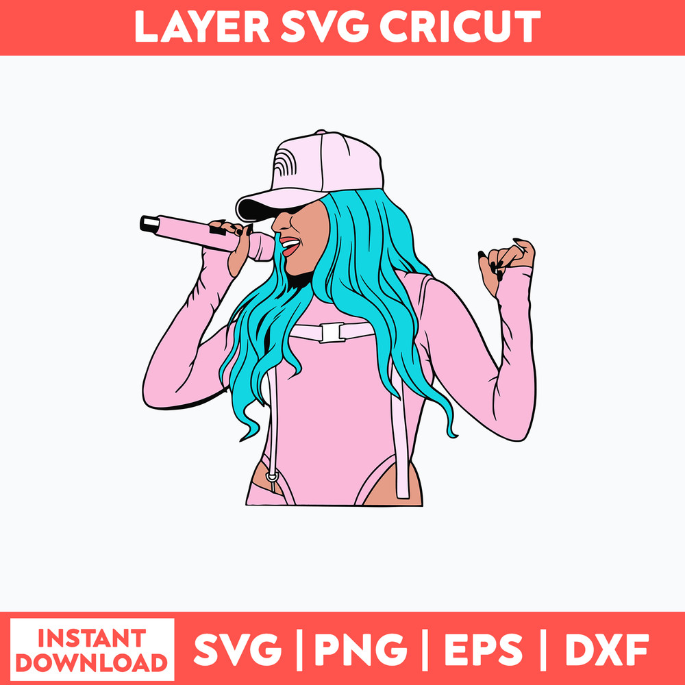 Karol G Svg, La Bichota Svg, Png Dxf Eps FIle.jpg