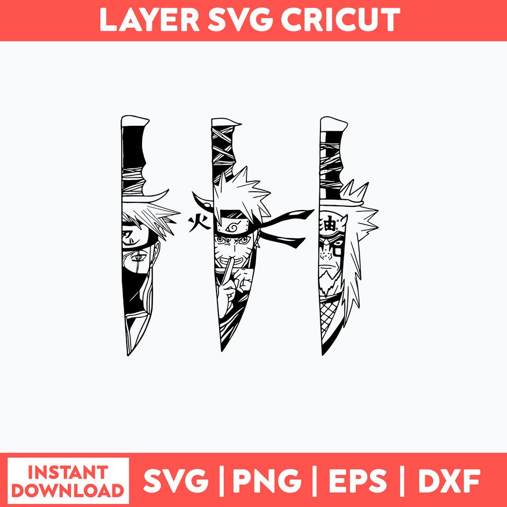 Knives Anime Naruto Characters Svg, Naruto Svg, Anime Svg, Png Dxf Eps File.jpg