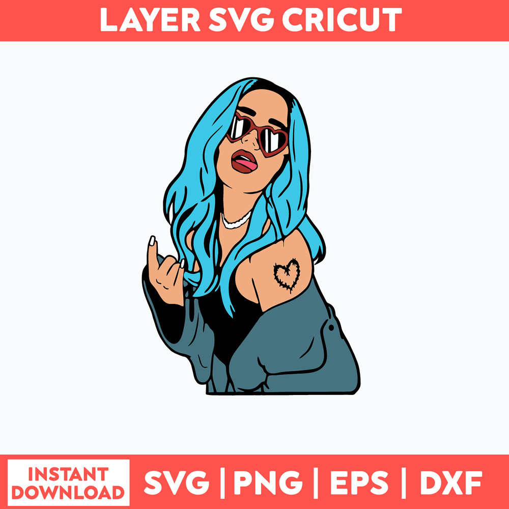 La Bitchota Karol G Svg, Karol G Singer Svg, Bitchota Svg, Png Dxf Eps File.jpg