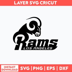 Los Angeles Rams Logo Svg, Nfl Svg, Sport Svg, Png Dxf Eps File