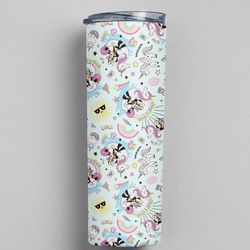 Cute Pool Minnie Mouse Premium Skinny Tumbler wrap 20 ounce tumbler wrap png clipart image seamless image