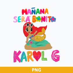 manana sera bonito png, karol g png, karol g sirenita png, karol g mermaid png digital file