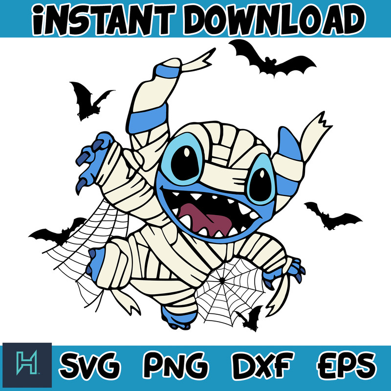 Halloween Stitch Svg, Stitch halloween Svg, Stitch Cut File, Layered Cut File, Blue Alien Svg, Halloween Svg (12).jpg