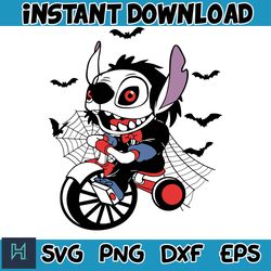 halloween stitch svg, stitch halloween svg, stitch cut file, layered cut file, blue alien svg, halloween svg (15)