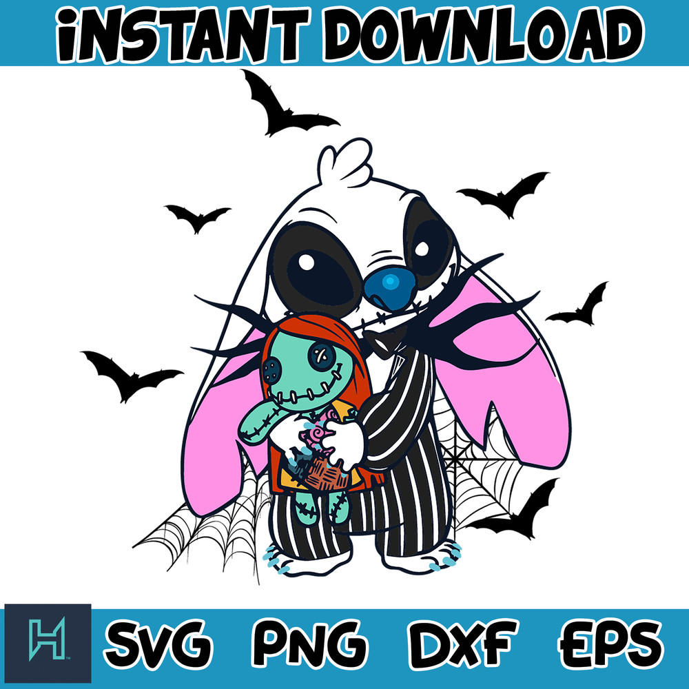 Halloween Stitch Svg, Stitch halloween Svg, Stitch Cut File, Layered Cut File, Blue Alien Svg, Halloween Svg (2).jpg