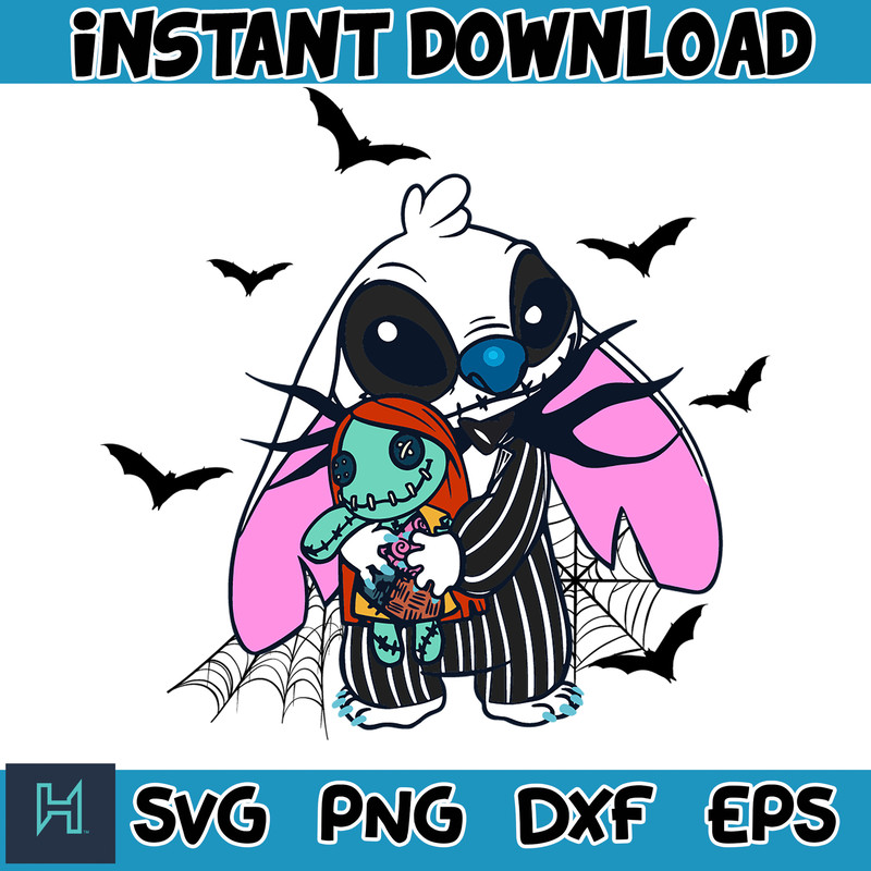 Halloween Stitch Svg, Stitch halloween Svg, Stitch Cut File, Layered Cut File, Blue Alien Svg, Halloween Svg (2).jpg