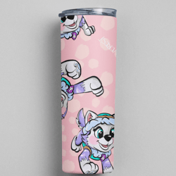 pretty paw patrol premium skinny tumbler wrap 20 ounce tumbler wrap png clipart image seamless image