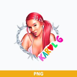 karol g png, bichota barbed wire heart png, la bichota png digital file,kg14032312