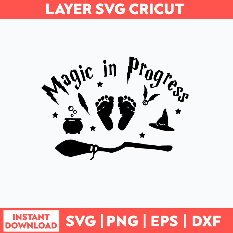 Magic In Progtess Svg, Harry Potter Svg, Png Dxf Eps File.jpg
