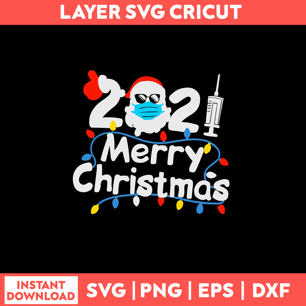 Matching Family Xmas Pajama Quarantine Svg, Santa Claus Hat Svg, Merry Christmas Svg, Png Dxf Eps File.jpg