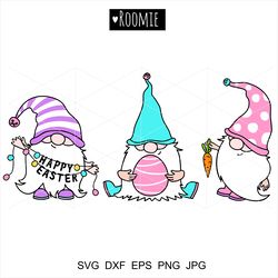 easter gnomes svg, easter svg, happy easter clipart, easter shirt design sublimation, easter egg  dxf png cutfile spring
