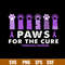 Paws For The Cure Fibromyalgia Awareness Svg, Fibromyalgia Awareness Svg, Png Dxf Eps Digital File.jpg