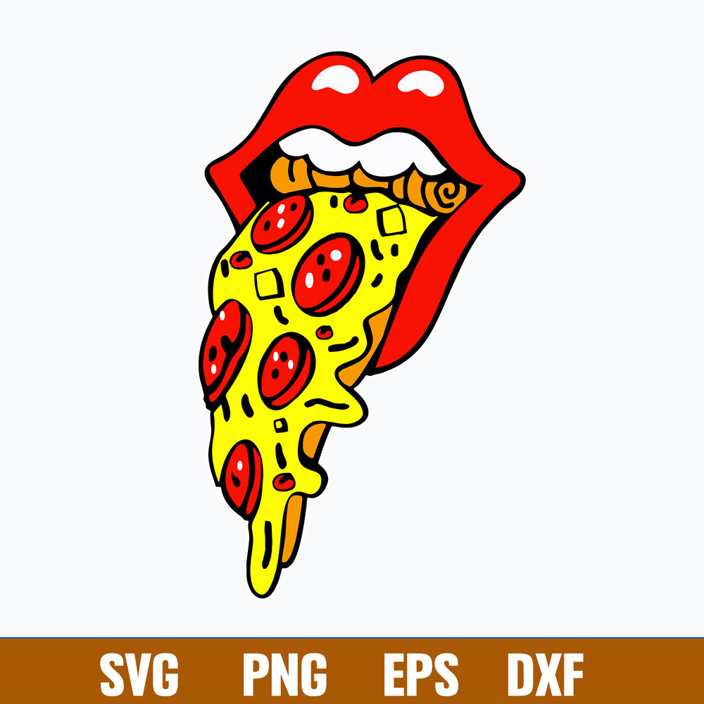 Rolling Stone Pizza SVg, The Rolling Stone Svg, Pizaa Svg, Png Dxf Eps File.jpg