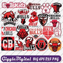 chicago bulls bundle svg, basketball team svg, basketball svg, nba svg, nba logo, nba teams svg