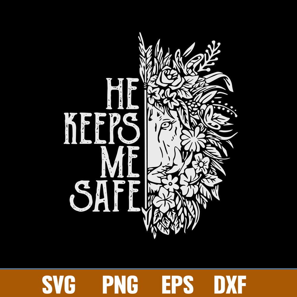 She Keeps Me Wild, He Keeps Me Safe, Gypsy Lion Svg, Png Dxf Eps File.jpg