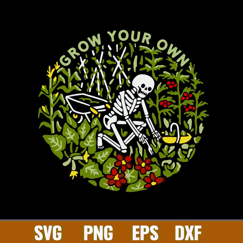 Skeleton Grow Your Own Svg, Png Dxf Eps Digital File.jpg