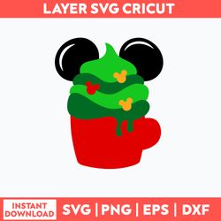 Mouse Ears Hot Cocoa Svg, Mickey Mouse Svg, Disney Svg, Png Dxf Eps File