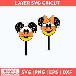 Mouse Head Candy Corns Svg, Mickey Mouse Svg, Minie Mouse Svg, Disney Svg, Png Dxf Eps File