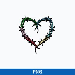 bichota barbed wire heart png, karol g png, bichota png digital file, kg14032303