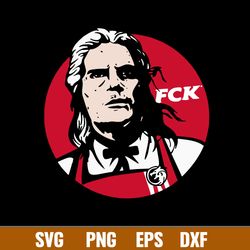 the witcher geralt of rivia fck kfc svg, the witcher svg, png dxf eps file