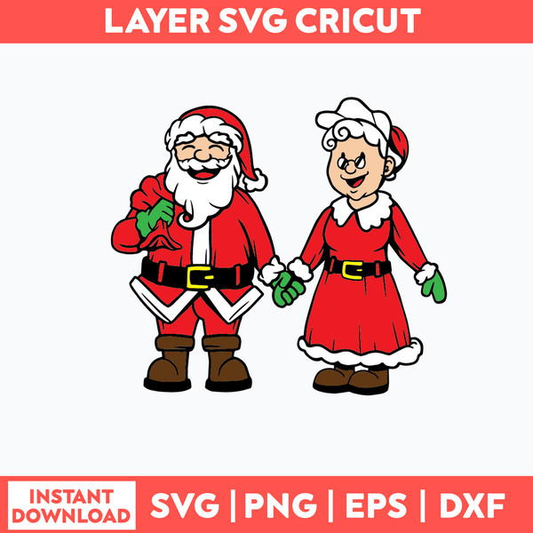 Mr And Mrs Cluas Svg, Christmas Svg, Png Dxf Eps File.jpg