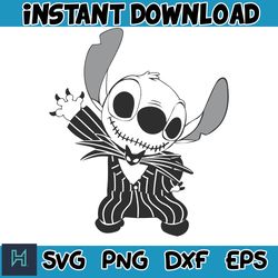 halloween stitch svg, stitch halloween svg, stitch cut file, horror movies svg, blue alien svg, halloween svg (5)