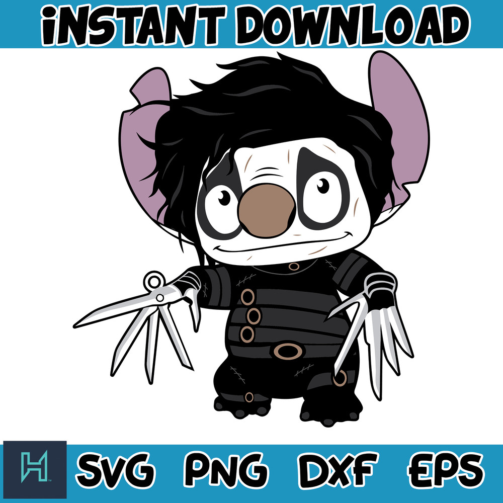 Halloween Stitch Svg, Stitch halloween Svg, Stitch Cut File, Horror Movies Svg, Blue Alien Svg, Halloween Svg (7).jpg