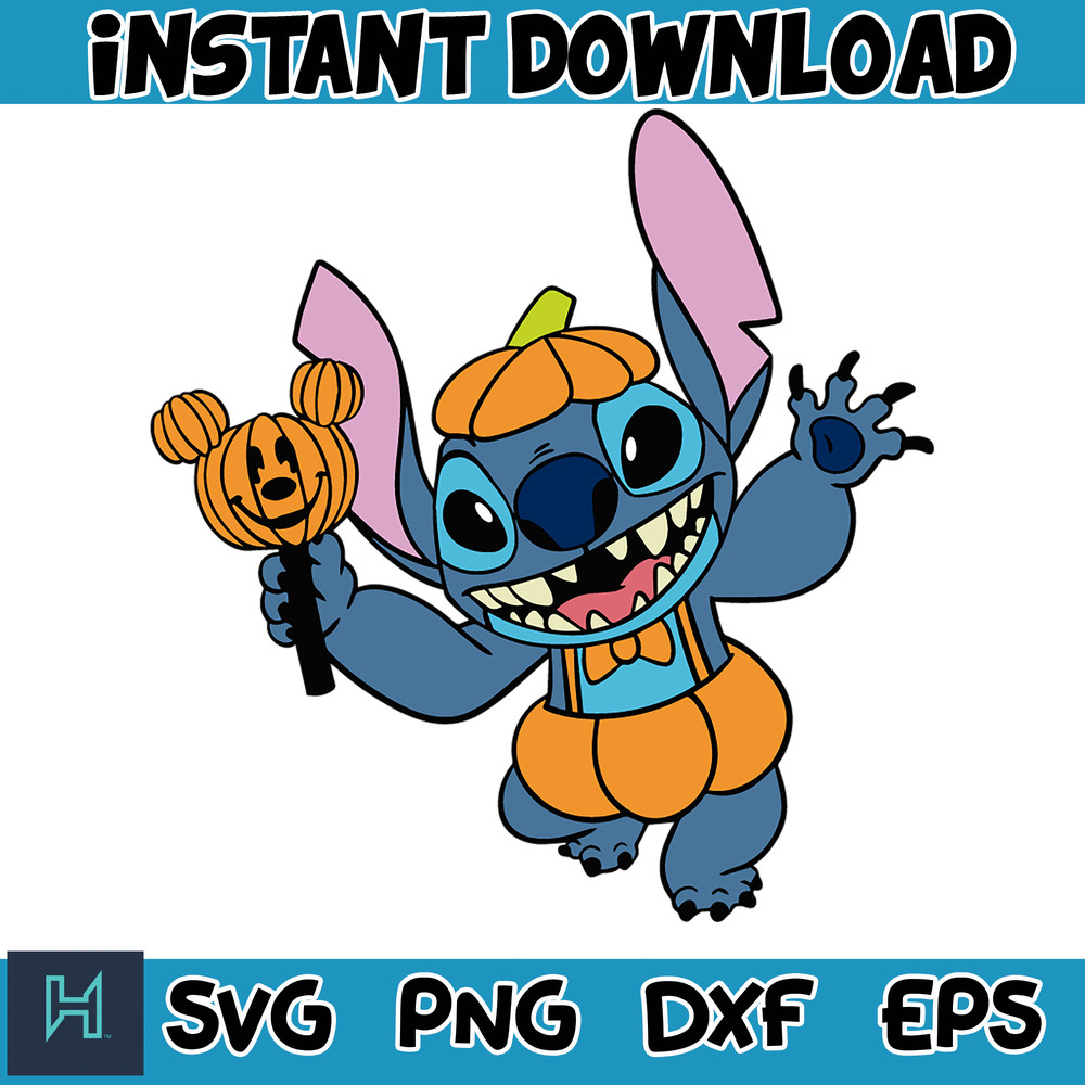 StitchPumpkin ,Halloween Stitch Svg, Stitch halloween Svg, Stitch Cut File, Horror Movies Svg, Blue Alien Svg, Halloween Svg.jpg