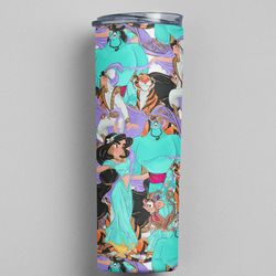 cute aladdin premium skinny tumbler wrap 20 ounce tumbler wrap png clipart image seamless image