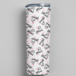 cute minnie premium skinny tumbler wrap 20 ounce tumbler wrap png clipart image seamless image