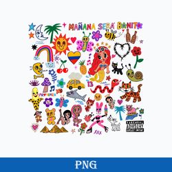 manana sera bonito karol g 2023 png, karol g cover album png, karol g png, la bichota png digital file