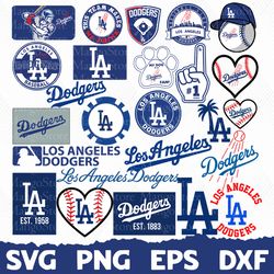 Los Angeles Dodgers bundle, Los Angeles Dodgers Logo svg, Los Angeles Dodgers png, Cricut Los Angeles Dodgers, Los Angel