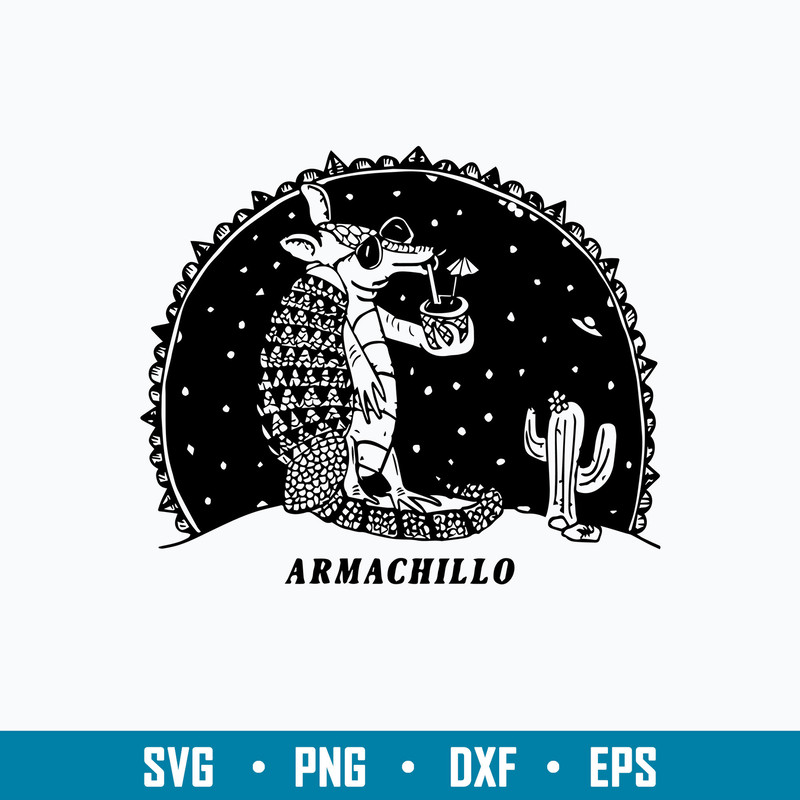 Armadillo T Shirts Armachillo Drinking Cocktails UFO Svg, Funny Svg, Png Dxf Eps File.jpg
