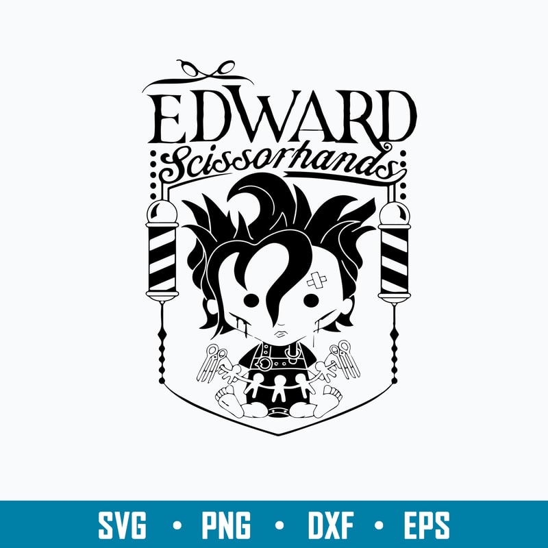Chibi Edward Scissorhand Svg, Scissorhand Svg, Png Dxf Eps File.jpg