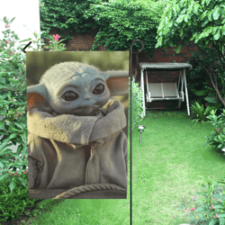 Baby Yoda Garden Flag (Two Sides Printing, without Flagpole)