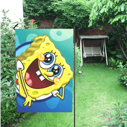 Spongebob Garden Flag (Two Sides Printing, without Flagpole)