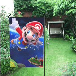 Mario Garden Flag (Two Sides Printing, without Flagpole)