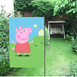 Peppa Pig Garden Flag (Two Sides Printing, without Flagpole)